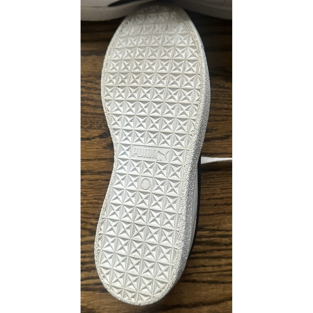 Puma Clyde Core L. Foil White Black Gold 364669-01 Mens 7.5 Classic Sneakers - Picture 16 of 16